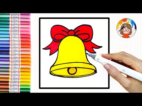 Christmas Bells Drawing Pic - Drawing Skill
